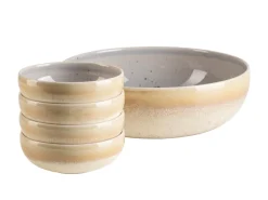 Die moderne Hausfrau Schüssel Set, Steinzeug Candy Flieder