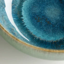 Die moderne Hausfrau Schüssel-Set, Steinzeug TIEFER SEE Blau / Grün