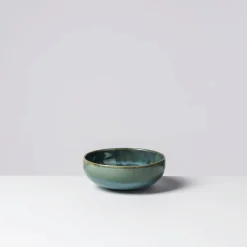 Die moderne Hausfrau Schüssel-Set, Steinzeug TIEFER SEE Blau / Grün