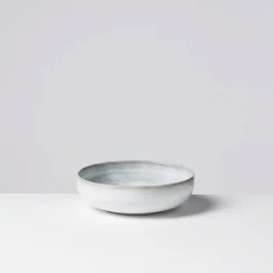 Die moderne Hausfrau Schüssel-Set, Steinzeug TIEFER SEE Grau / Weiß