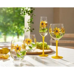 Die moderne Hausfrau Sektglas „Sonnenblume", 200 ml