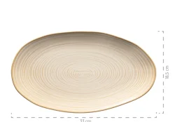 Die moderne Hausfrau Servierplatten-Set, Keramik Nottingham Beige