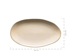 Die moderne Hausfrau Servierplatten-Set, Keramik Nottingham Beige