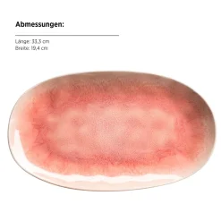 Die moderne Hausfrau Servierplatten-Set, Steinzeug Frozen Berry