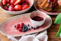 Die moderne Hausfrau Servierplatten-Set, Steinzeug Frozen Berry