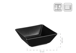 Die moderne Hausfrau Servier-Set, Porzellan MANHATTAN CITY Schwarz