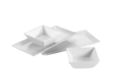 Die moderne Hausfrau Servier-Set, Porzellan MANHATTAN CITY Schwarz