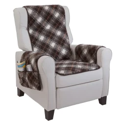 Die moderne Hausfrau Sesselschoner aus Schurwolle tartan