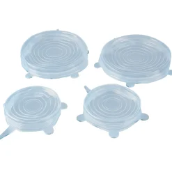 Die moderne Hausfrau Silikondeckel dehnbar, 4 Stück