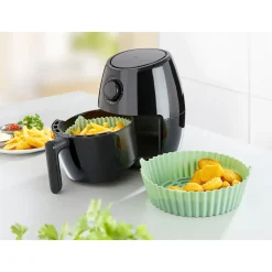 Die moderne Hausfrau Silikoneinlage für Heißluftfritteuse Single (ØxH): 16x6 cm