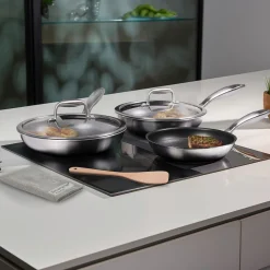 Die moderne Hausfrau SILVERSTAR Edelstahlpfanne Bratpfanne 20 cm | ohne Deckel