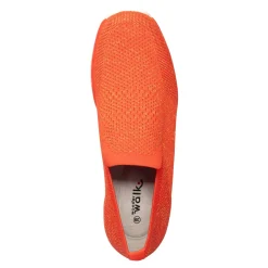 Damen Die moderne Hausfrau Slipper mit Keilabsatz „Federleicht“ koralle