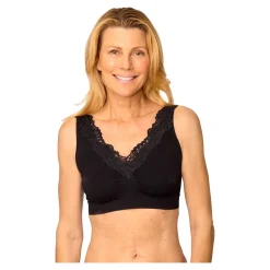 Damen Die moderne Hausfrau Soft-BH mit Spitze „Elegant“ schwarz