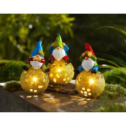 Die moderne Hausfrau Solar-Dekofigur-Zwerg Hansi