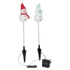 Die moderne Hausfrau Solar-Gartenstecker "Schneemänner", 2 Stück