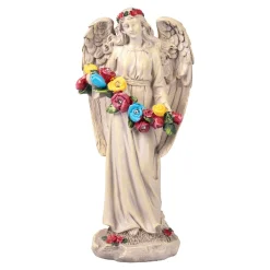 Die moderne Hausfrau Solar-Grabengel „Blumen“