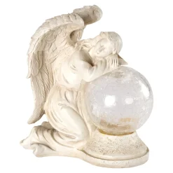 Die moderne Hausfrau Solar-Grabengel "Leuchtkugel"