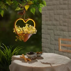 Die moderne Hausfrau Solar-Hängeleuchte „Herzi“