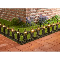 Die moderne Hausfrau Solar-LED-Beetbegrenzung „Nostalgie“, 4-teilig
