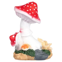 Die moderne Hausfrau Solar-LED-Fliegenpilz im Wald