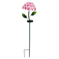 Die moderne Hausfrau Solar-LED-Gartenstecker „Blütentraum“, 1 Stück lila