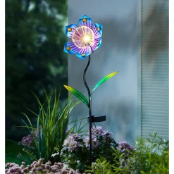 Die moderne Hausfrau Solar-LED-Gartenstecker „Blütenstaub“