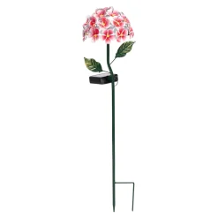 Die moderne Hausfrau Solar-LED-Gartenstecker „Blütentraum“, 1 Stück rosa