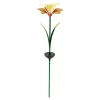 Die moderne Hausfrau Solar-LED-Gartenstecker "Lilie" gelb