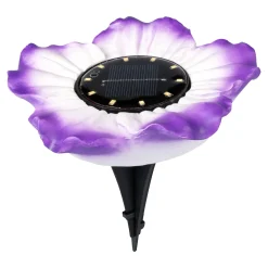 Die moderne Hausfrau Solar-LED-Leuchte „Flowers“ lila