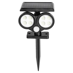 Die moderne Hausfrau Solar-LED-Sicherheitsstrahler „2 in1“