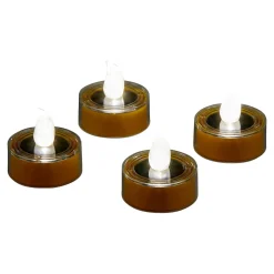 Die moderne Hausfrau ﻿Solar-LED-Teelichter, 4 Stück