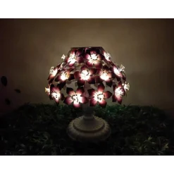 Die moderne Hausfrau Solar-LED-Tischleuchte "Hibiskus"