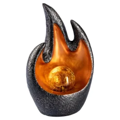 Die moderne Hausfrau Solarleuchte Feuerstelle