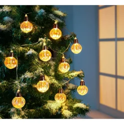Die moderne Hausfrau Solar-Lichterkette „Kugeln“, 3,8 m