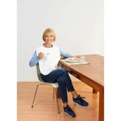 Die moderne Hausfrau Speiseschürze apricot (geblümt)