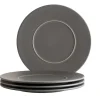 Die moderne Hausfrau Speiseteller Set, Steinzeug Unico Grau