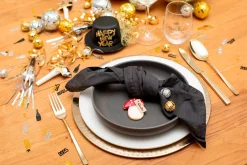 Die moderne Hausfrau Speiseteller Set, Steinzeug Unico Weiß