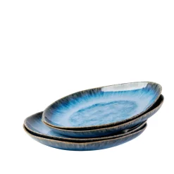 Die moderne Hausfrau Speiseteller-Set, Steinzeug Wilde Schlucht