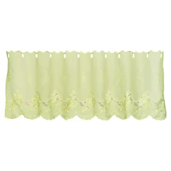 Die moderne Hausfrau Stickgardine "Rosen"