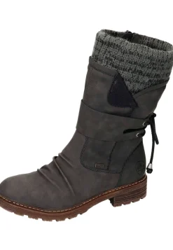 Damen Die moderne Hausfrau Stiefel grau