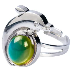 Damen Die moderne Hausfrau Stimmungsring „Delfin“