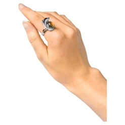 Damen Die moderne Hausfrau Stimmungsring „Delfin“