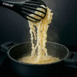 Die moderne Hausfrau STONELINE 4 in 1 Multifunktionales Schneebesen Küchenzangen Set | 3-teilig