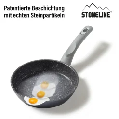 Die moderne Hausfrau STONELINE Bratpfanne 18 cm | ohne Deckel - Grau