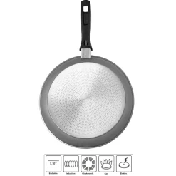 Die moderne Hausfrau STONELINE Bratpfanne 26 cm | mit Deckel