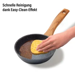 Die moderne Hausfrau STONELINE Bratpfanne 18 cm | ohne Deckel - Holzoptik