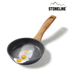 Die moderne Hausfrau STONELINE Bratpfanne 16 cm | ohne Deckel - Holzoptik