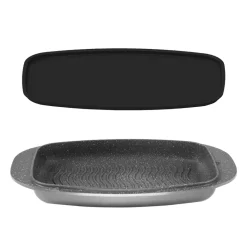 Die moderne Hausfrau STONELINE Bräter und Back Set 5-teilig 39x22 cm | mit Deckeln