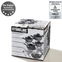Die moderne Hausfrau STONELINE CERAMIC Keramik Kochgeschirr-Set 14-teilig | mit Deckeln - Schwarz