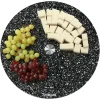 Die moderne Hausfrau STONELINE Drehbare Glas Servierplatte Tortenplatte 32 cm | Schwarz